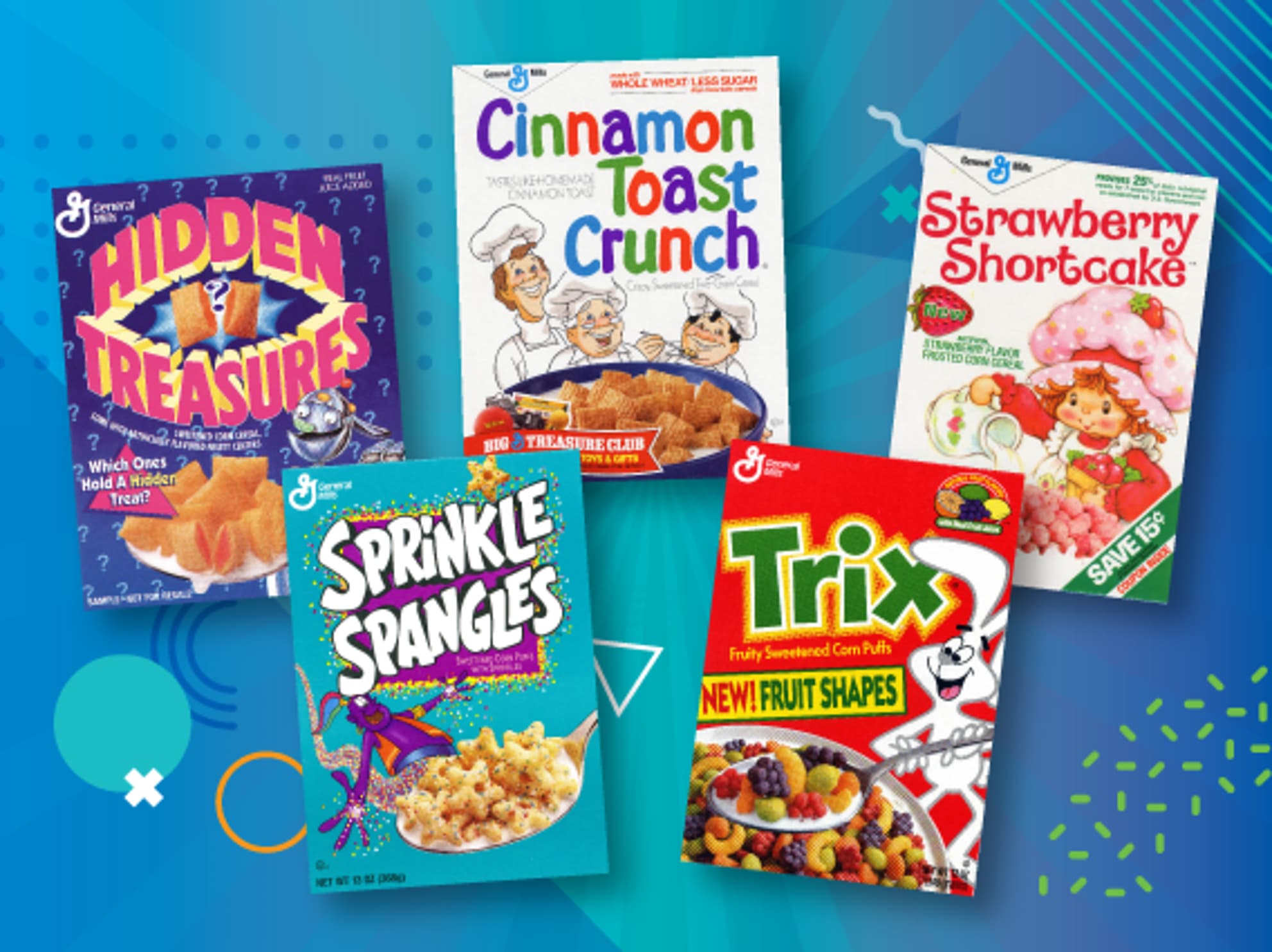 Five throw-back General Mills cereals